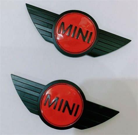 For Mini Cooper Black Emblem Badge Metal Cooper S Logo Countryman