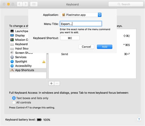 How To Create Custom Keyboard Shortcuts For Mac Apps