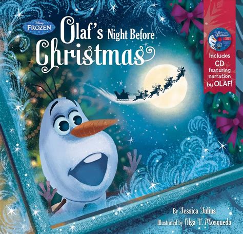Frozen Olafs Night Before Christmas Book And Cd