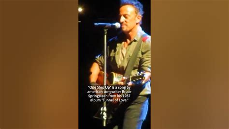 The Story Behind One Step Up By Bruce Springsteen Youtube