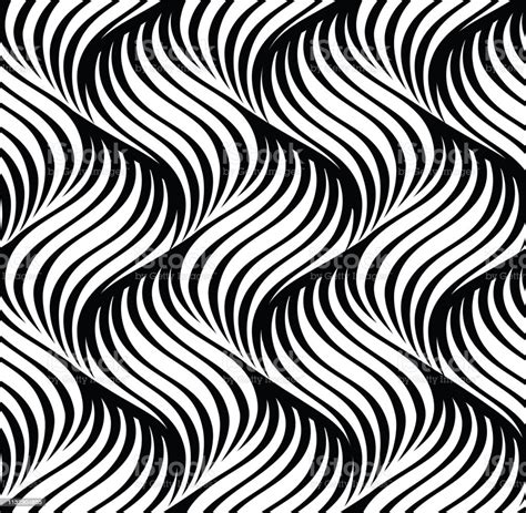 Wavy Line Seamless Pattern Abstract Wavy Background Stock Illustration