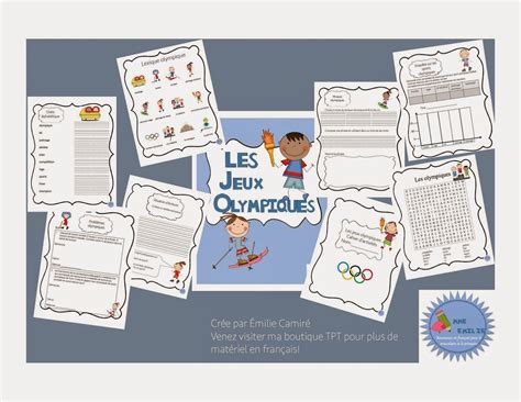 Jeux olympiques: cahier d'activités | Olympic idea, Olympic theme