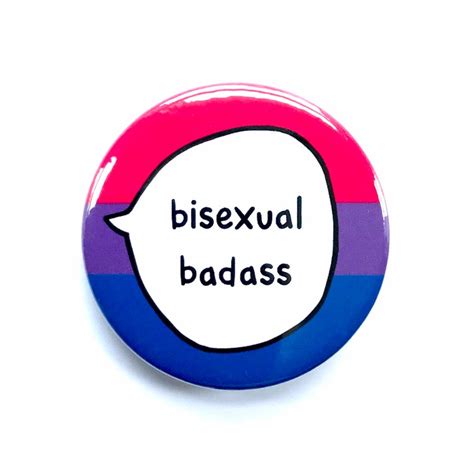 Bisexual Badass Bi Pin Badge Button Etsy