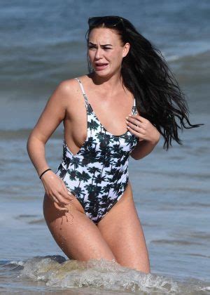 Hayley Fanshaw In Swimsuit On The Beach In Magaluf Gotceleb