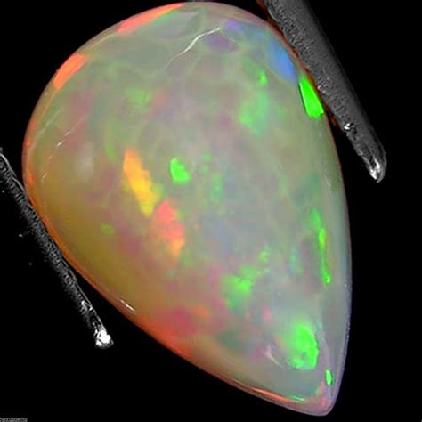392 Ct Natural Ethiopian Faceted Opal Gemstone Multi Color Pear Cut