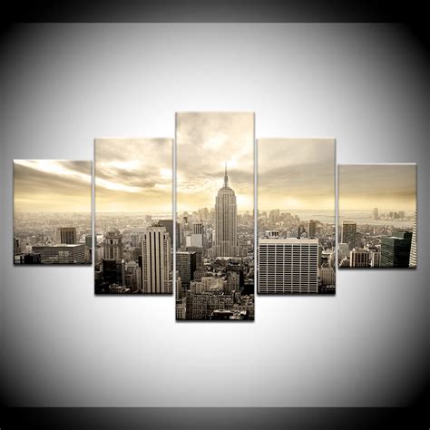 Shop modern furniture & decor at target. Home Decor Large Pictures Home Living Wall Art Manhattan ...