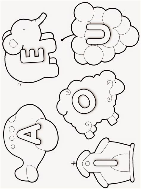 Desenhos De Vogais Para Colorir Atividades Educativas