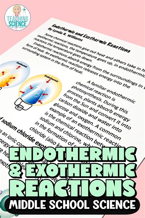 Exothermic And Endothermic Reactions Middle School Science Unit