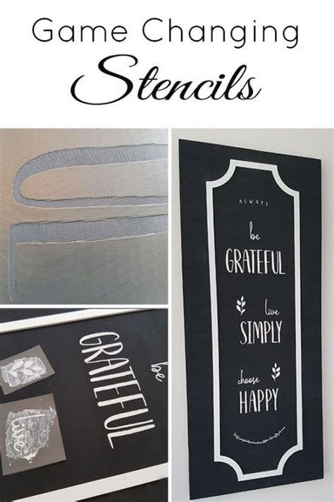 These Stencils Are Amazing This Diy Wall Decor Looks Hand Lettered