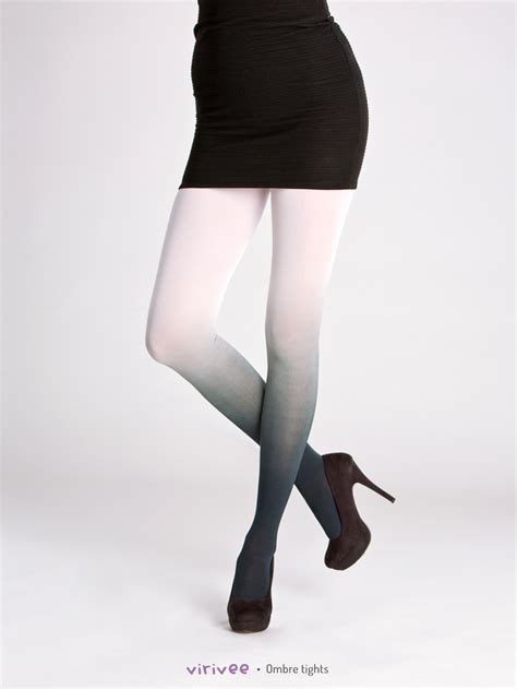 Black White Ombre Tights Virivee Tights Unique Tights Designed And Made In Europe