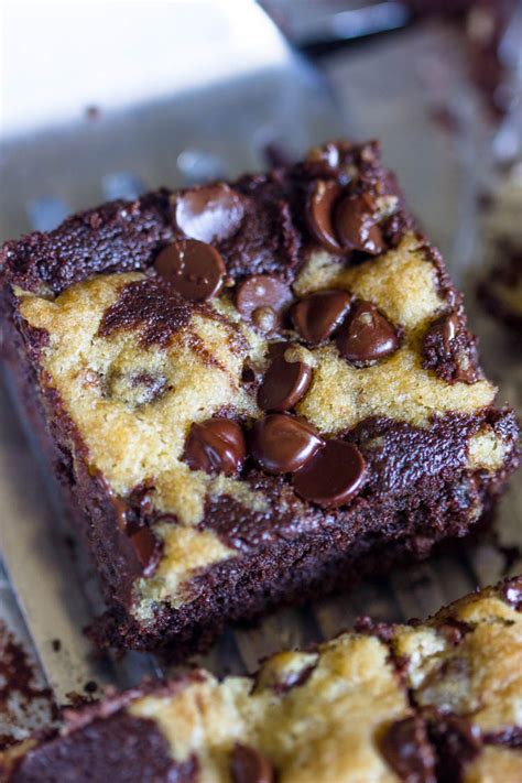 Chocolate Chip Cookie Brownies Gimme Delicious