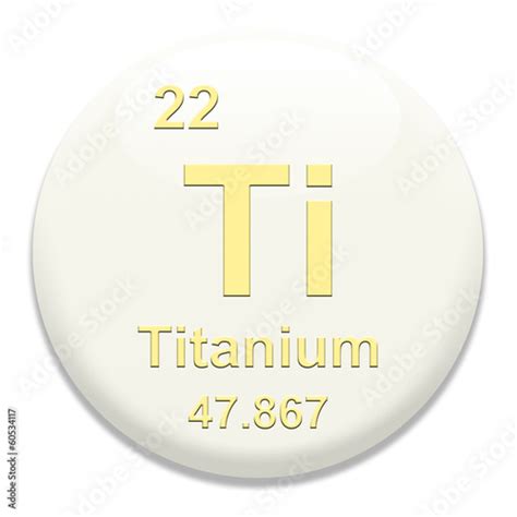 Periodic Table Ti Titanium Stock Photo And Royalty Free Images On