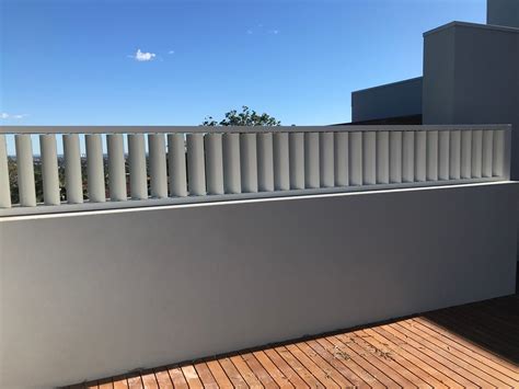 Privacy Screen With 160mm Adjustable Louvers Eco Awnings