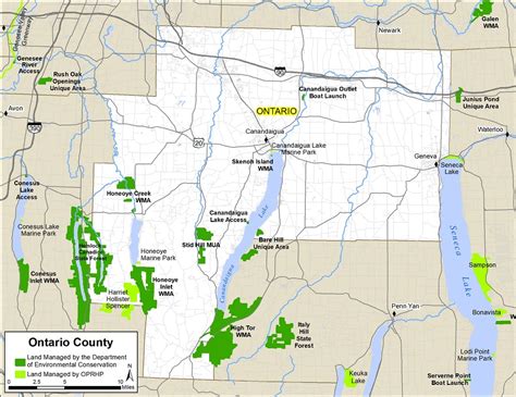 Ontario County Map Nys Dept Of Environmental Conservation