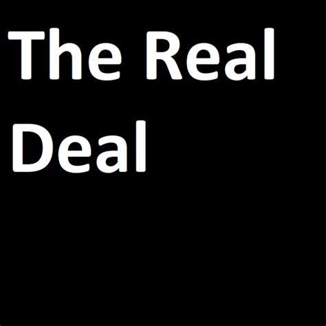 The Real Deal Youtube