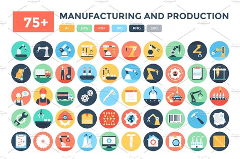 75 Manufacturing And Production Icons Creative Daddy