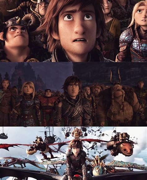 is hiccup crying in the 2nd picture httyd dragons dreamworks dragons httyd 3 disney and