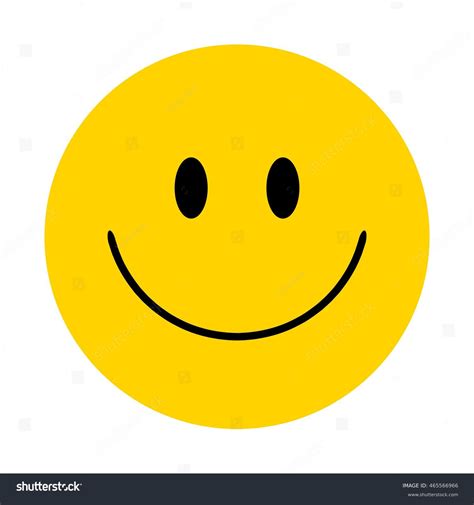 Smiley Vector Happy Face Stock Vector Royalty Free 465566966