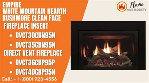 Empire White Mountain Hearth Rushmore Clean Face Fireplace Insert And