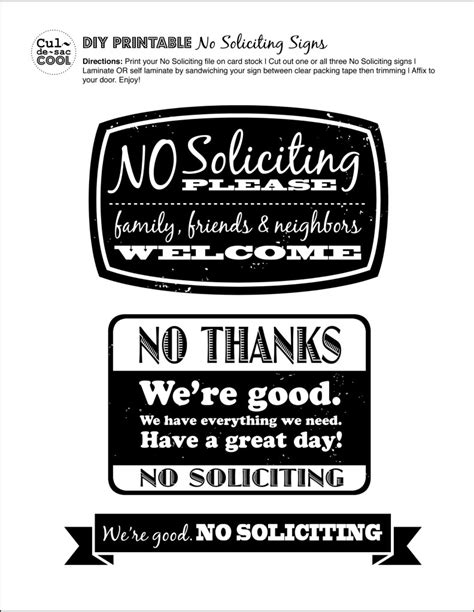 Free Printable No Soliciting Sign That Are Critical