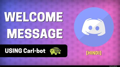 How To Set Welcome Message In Discord In Hindi Setup Carl Bot Welcome