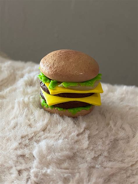 Burger Trinket Box Polymer Clay Miniature Etsy
