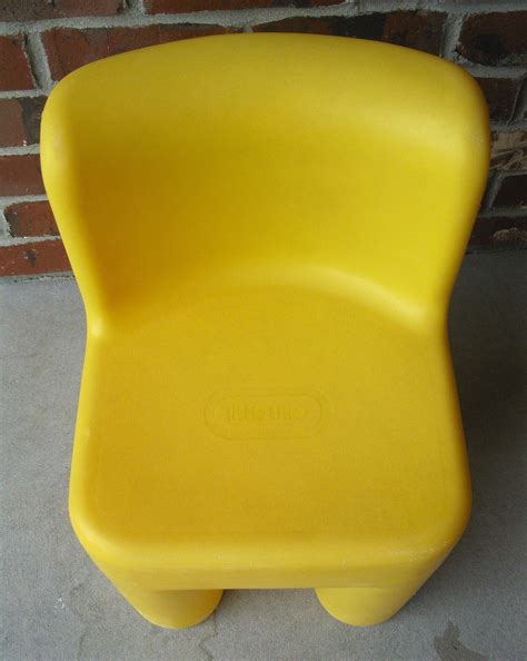 Vintage 1980s Little Tikes Chunky Chair Yellow Child Size Etsy