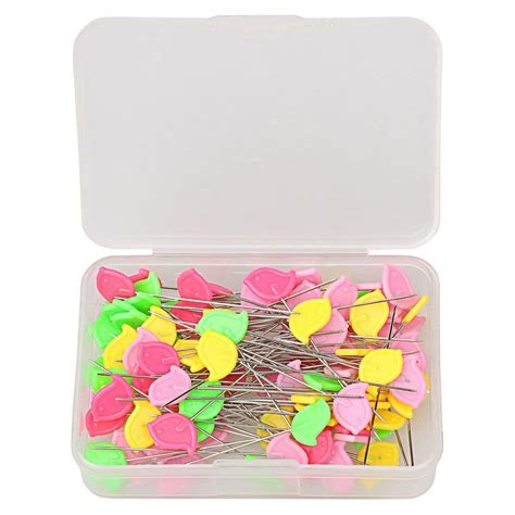100 Pieces Flat Head Straight Pins Sewing Pins Quilting Pins For