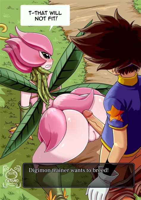 Lilimon Yagami Taichi Digimon Highres Boy Girl Imminent Penetration Monster Girl Plant
