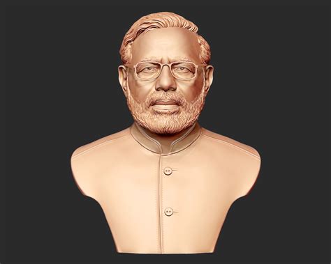 Narendra Modi 3d Portrait Sculpture 3d Model 3d Printable Cgtrader