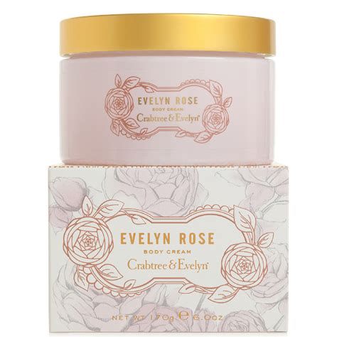 Crabtree And Evelyn Evelyn Rose Body Cream 170g Free Delivery