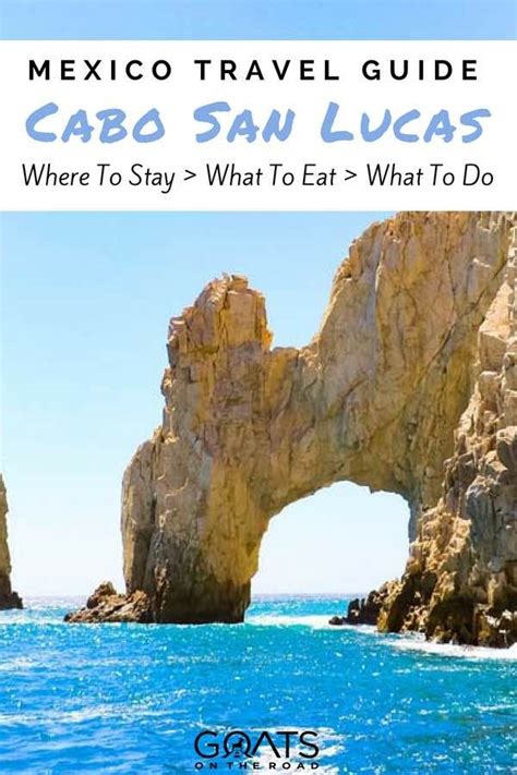 Lands End Mexico With Text Overlay Mexico Travel Guide Cabo San Lucas