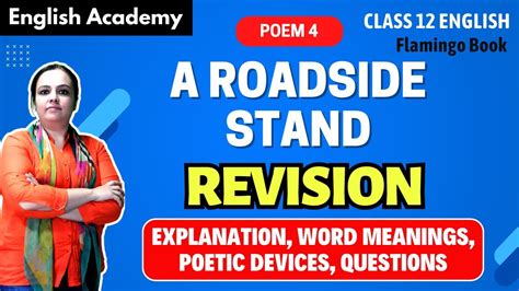Class 12 English Revision Series 2024 A Roadside Stand Explanation