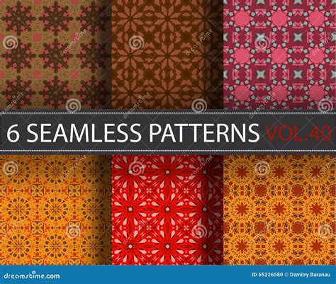 Set Collection Pack Universal Vector Seamless Patterns Tiling