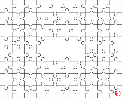 Jigsaw design, White puzzle svg cut file, Instant download By Monkey