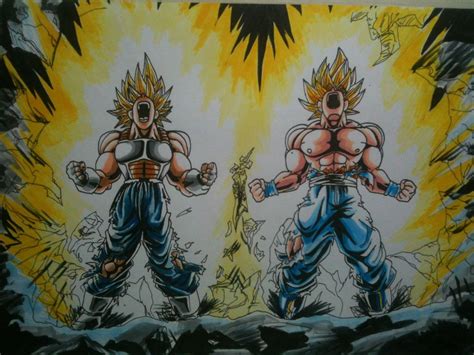 Vegeta And Goku Power Up Full Color Made By Raoul Van Den Berg Anime Dragon Ball Dragon Ball