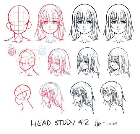 Head Study By Nsio On Deviantart Drawing Tutorial Learn Art Manga Tutorial