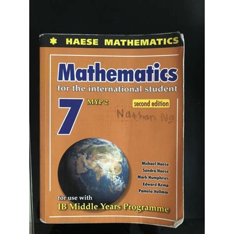 Jual Buku Math Ib Bekas Myp 2 Haese Mathematics Shopee Indonesia