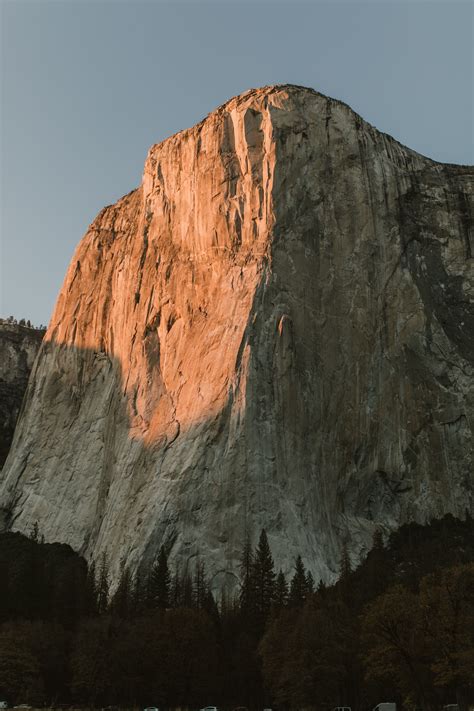 El Capitan At Sunset In Yosemite National Park California Yosemite