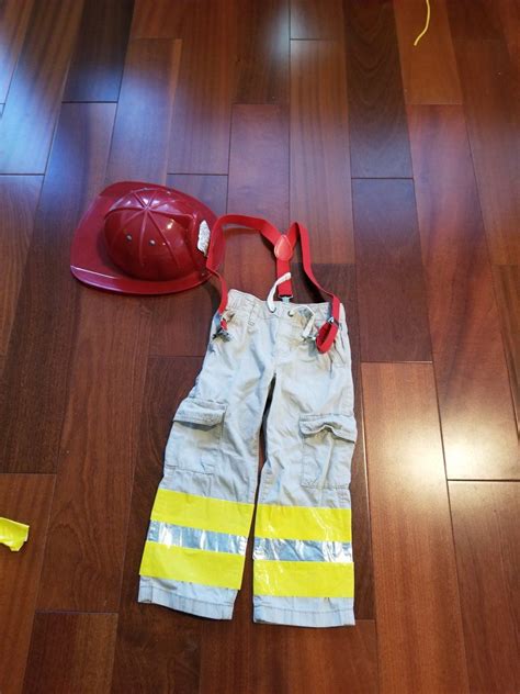 Halloween is around the corner, so i thought why not share my son's latest costume with you. DIY firefighter costume - Joy of Being Mommy in 2020 | Firefighter costume kids, Firefighter ...