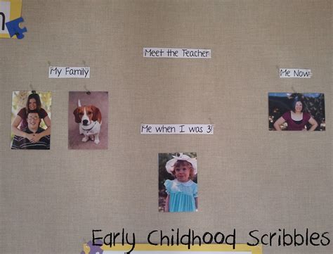 Early Childhood Scribbles Parent And Welcome Bulletin Board