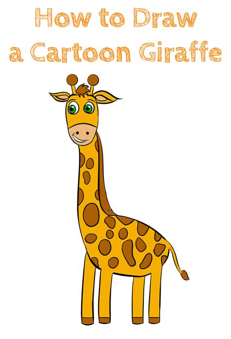 How To Draw A Cartoon Giraffe How To Draw Easy