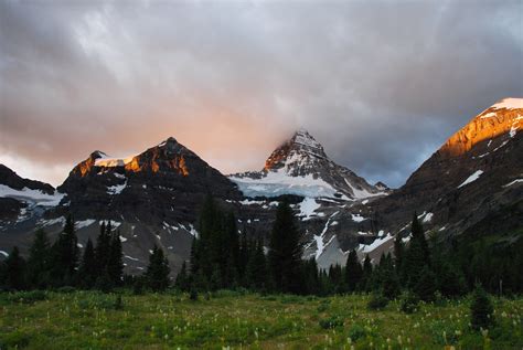 Mt Assiniboine At Sunset View Of Mt Assiniboine At Sunset Flickr