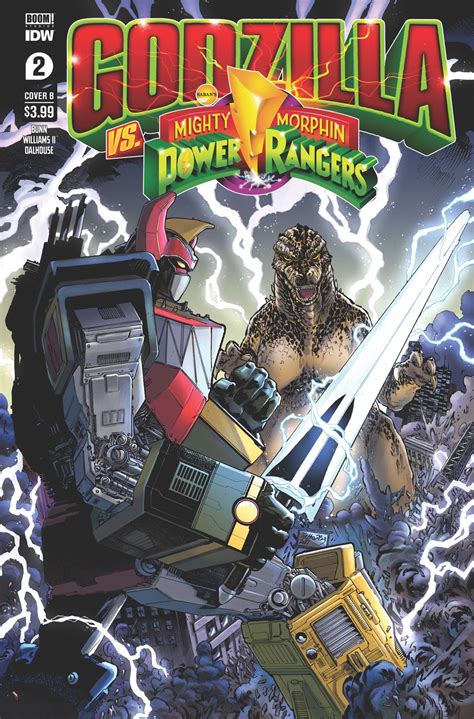 Godzilla Vs Mighty Morphin Power Rangers Netho Diaz Cover Fresh