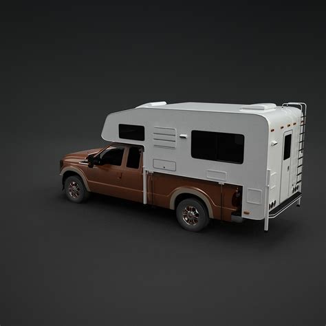 Truck Camper 3d Model