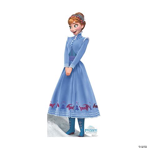Olafs Frozen Adventure Anna Life Size Cardboard Stand Up Oriental Trading