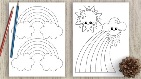 Click on the free rainbow colour page you would like to print or save to your computer. Free Printable Rainbow Coloring Pages - The Artisan Life