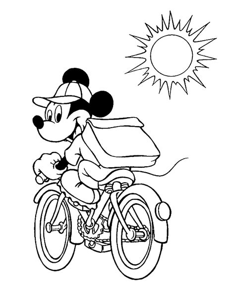 Mickey Mouse Pe Bicicleta