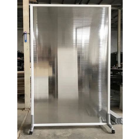Clear Acrylic Partition Wall Panel Plexiglass Room Divider On Wheels