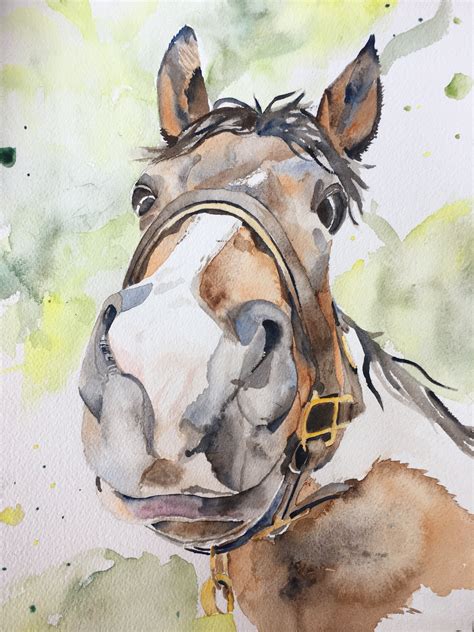 Watercolor Horse With Images Horse Watercolor Art Watercolor Horse